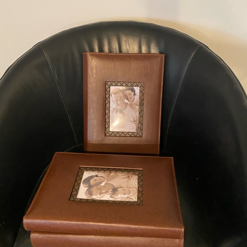 4 New Leather Photo Albums